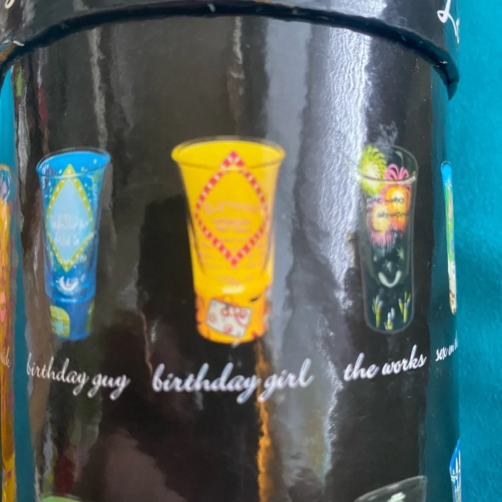 💖3/$21💖 NEW Lolita Birthday Girl Shot Glass - Vibrant Yellow and Pink